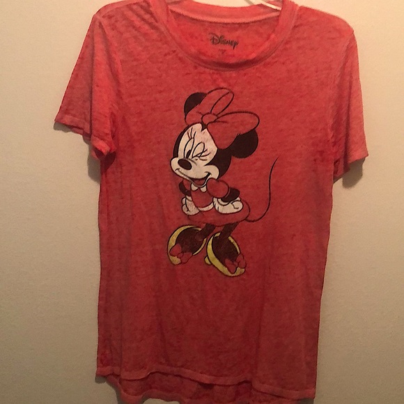 Disney Minnie Mouse red t shirt size Medium - Picture 1 of 5